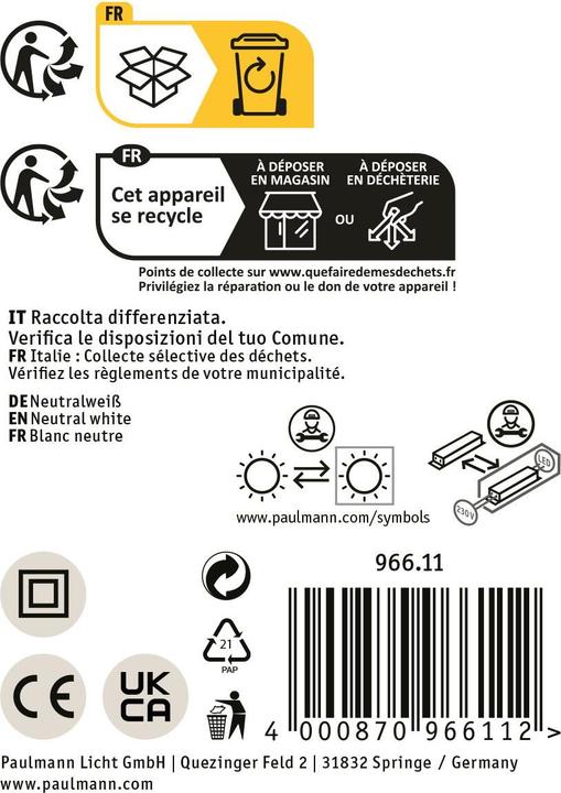 Image du produit Paulmann ProRail3 Lampe suspendue Kratos (2800 lm)