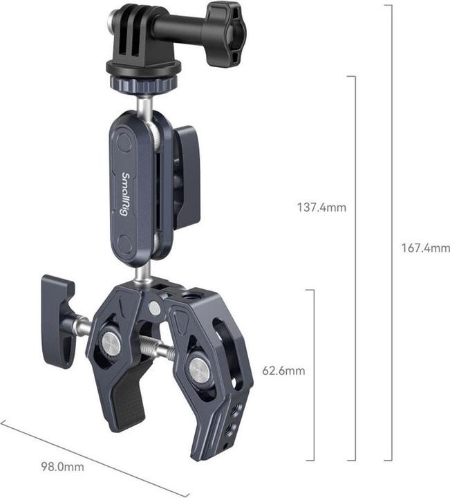 Actual product image SmallRig Crab-Shaped Clamp with Ballhead Magic Arm 3757 (Stand clamp)