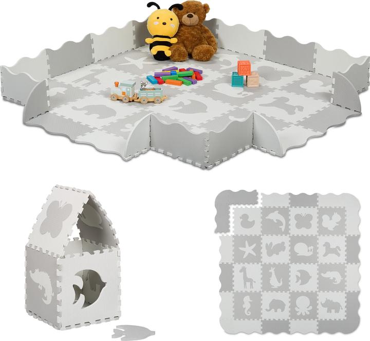 Immagine prodotto Relaxdays 36x Tappeto-puzzle (145 x 145 cm)