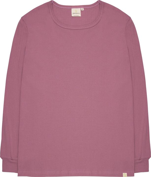 greenjama Langarm-Shirt aus Derby-Rib