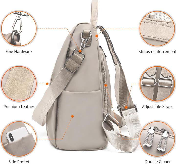Produktbild Only-Bags.Store Rucksack Wasserdichtes PU Leder Schulranzen
