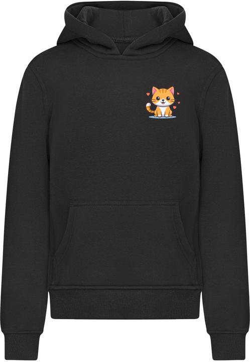 Produktbild Merchcode Kids Cute Cat - Basic Hoody - 184763 (134)