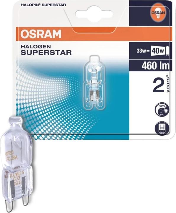 Actual product image Osram ECO Halopin G9 (G9, 35 W, 460 lm, 1 x, G)