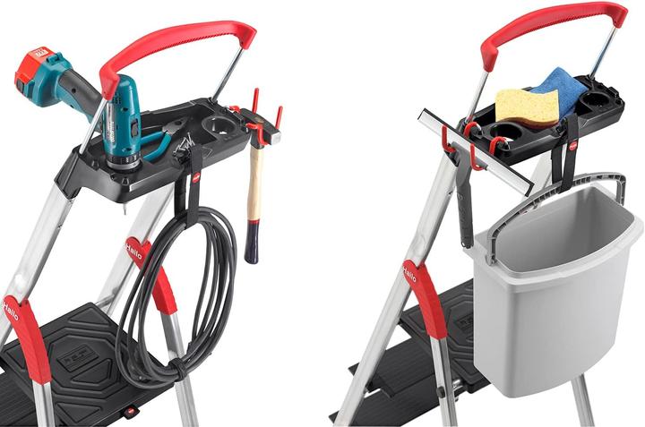 Produktbild Hailo L100 TopLine, Alu-Sicherheits-Stehleiter, 5 Stufen (Stehleiter, 101 cm)
