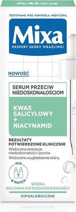 Image du produit Mixa Acide salicylique + Niacinamide Sérum Anti-Imperfection Visage Pour Peau Oblique 30Ml (30 ml)