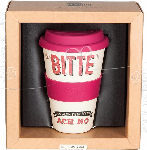 Image du produit Bamboo to go Go Gobelet Oh s'il vous plaît - et puis ma vie - Ah non (400 ml)