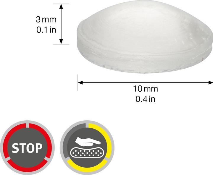 Produktbild Schutzpuffer ø 10 mm 24 Stk. (24 Stück)