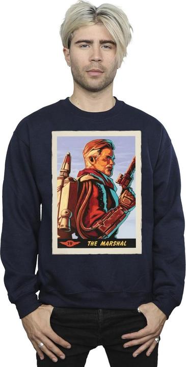 Actual product image Star Wars Mens The Mandalorian The Marshal Sweatshirt (L)