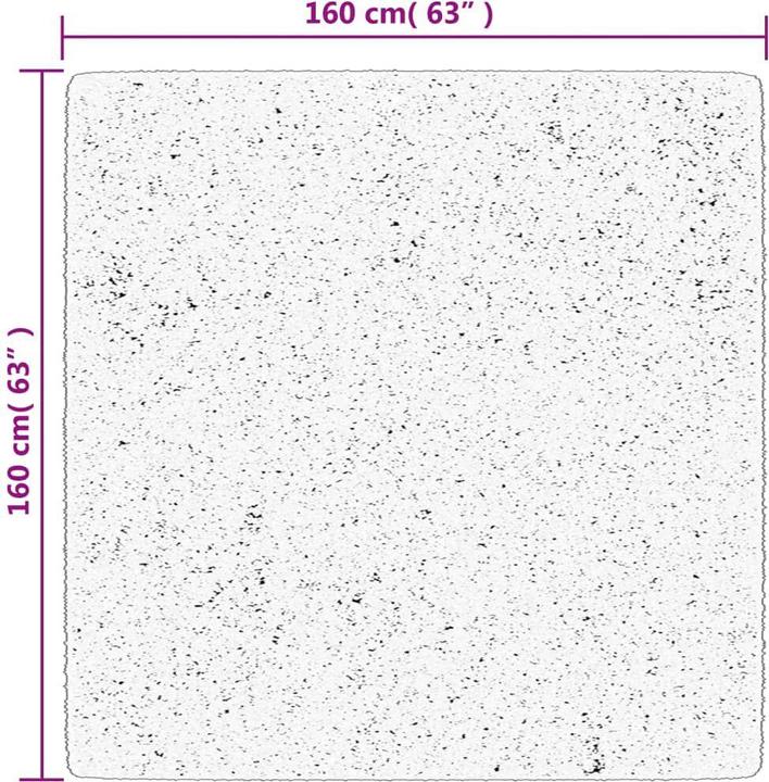 Image du produit VidaXL Tapis Shaggy haut velours Moderne (160 x 160 cm)