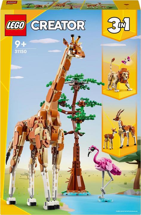 Immagine prodotto LEGO Safari con gli animali (31150, LEGO Creator 3-in-1)
