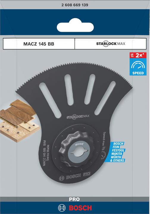 Produktbild Bosch Professional Zubehör PRO MACZ 145 BB Blatt für Multifunktionswerkzeuge, 100 x 50 mm