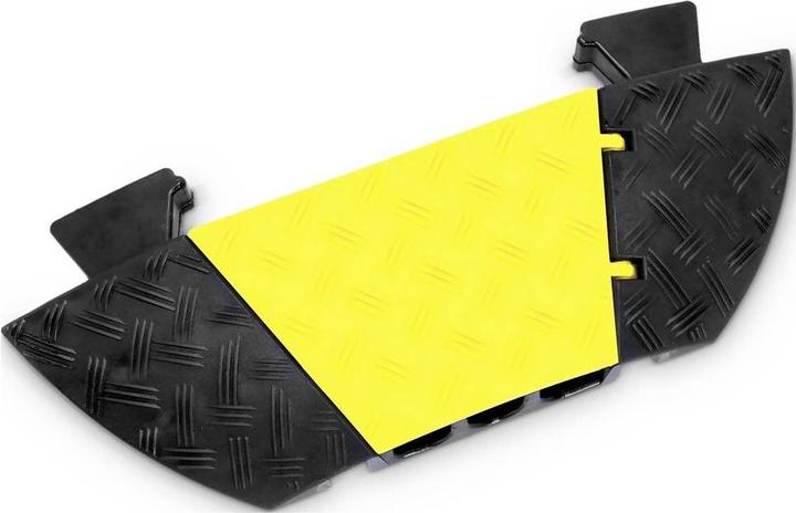 Actual product image Adam Hall DEFENDER by End piece male 85320M Polyurethane Yellow, Black Inhal (Cable hole)