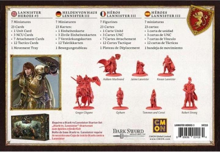 Image du produit Cmon CMND0191 - A Song of Ice & Fire Lannister Heroes 3 (Héros de la maison Lannister 3), Miniatu