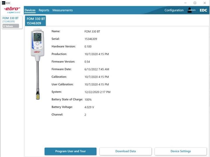 Etichetta energetica Xylem Easy Data Collector Mess-Software