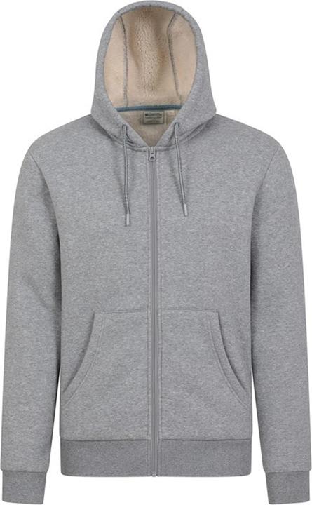 Actual product image Mountain Warehouse Mens Dalton Borg Lined Full Zip Hoodie (XXS)