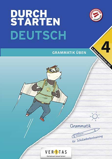 Produktbild Durchstarten Deutsch 4. Klasse Mittelschule/AHS Grammatik üben (Deutsch, Vera Igler, 2021)