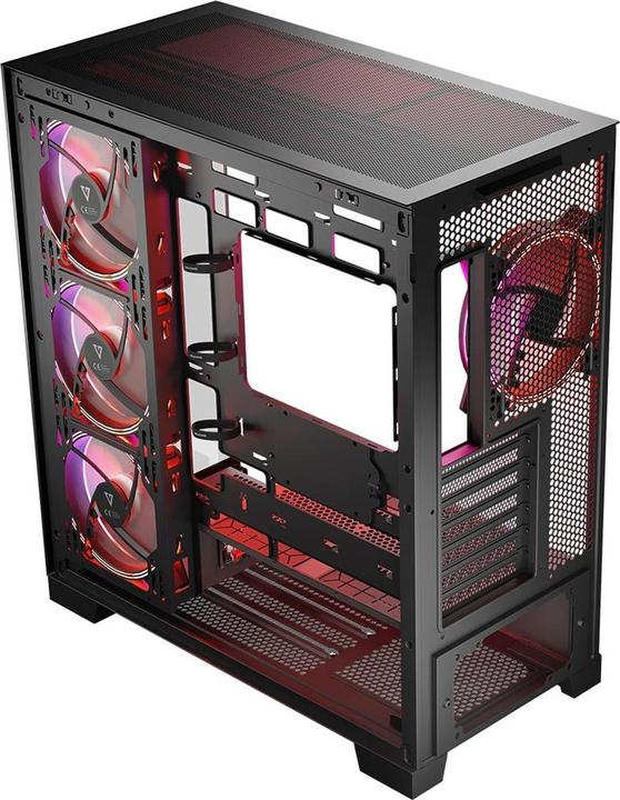 Actual product image Modecom Computer housing Volcano SPACE APEX ARGB MIDI USB 3.0 X 2 CYPE-C (mATX, Mini-ITX)