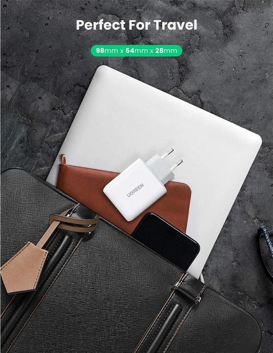 Produktbild Ugreen USB-C 36W PD Ladegerät 2-Port (36 W)