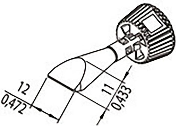 Produktbild 0142CDLF120/SB Lötspitze Spitzen-Grösse 12 mm Inhalt 1 St. (Lötspitze)