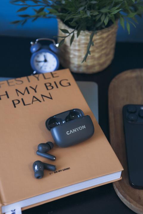 Produktbild Canyon TWS-10, On Go, 10 ANC, True Wireless Bluetooth in-ear headphones, charging station in (ANC, 2 h, Kabellos)