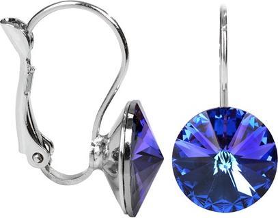 Levien Beautiful Rivoli Heliotrope earrings