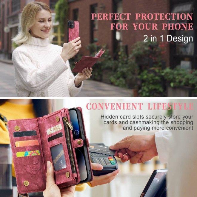 Produktbild Caseme Leder Portemonnaie mit Plastik Hülle (Apple iPhone 12, Apple iPhone 12 Pro)