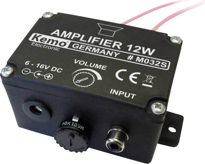 Actual product image Kemo Mono amplifier sal 12 W Plug & Play