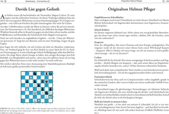 Image du produit 40 Jahre Schach im ZEITmagazin (Allemand, Helmut Pfleger, Fierté de Raymund, 2022)