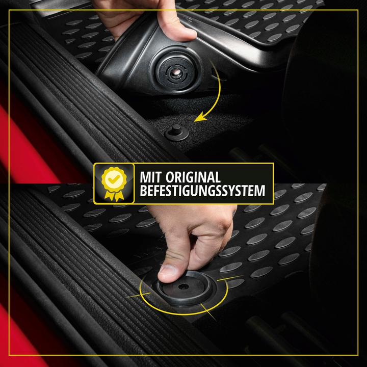 Image du produit Walser Tapis en caoutchouc XTR pour Ford Mondeo IV 03/2007 - 01/2015 (2 tapis avant + 2 tapis arrière)