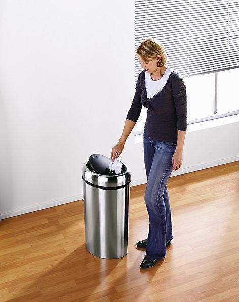 Immagine prodotto kaiserkraft Cestino per i rifiuti in acciaio inox (40 l)