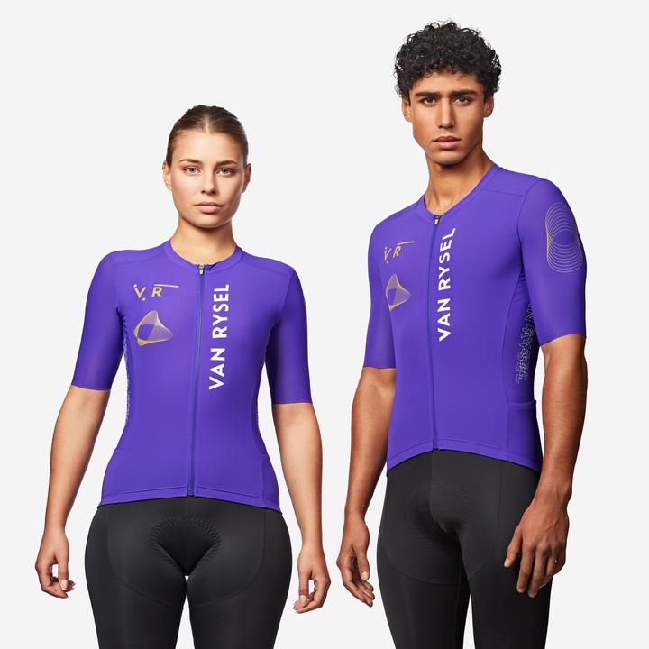 Van rysel Rennrad Radtrikot kurzarm Sommer Unisex Racer 2 lila (XL)