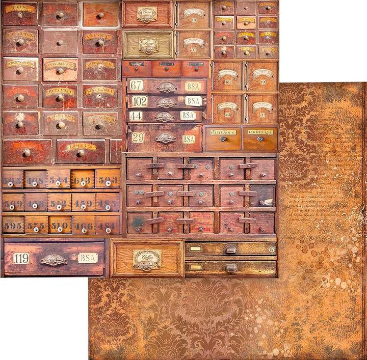 Actual product image Stamperia Scrapbook block "Coffee and Chocolate - Backgrounds" (190 g/m², 10 x)