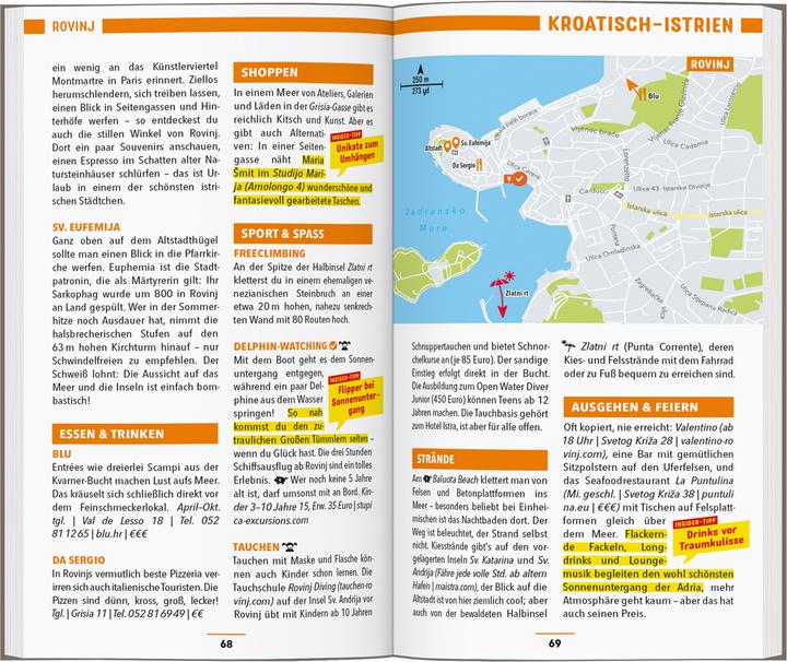 Nährwerte und Zutaten Reiseführer Kroatische Küste Istrien, Kvarner (Deutsch, Veronika Wengert, Daniela Schetar, 2025)