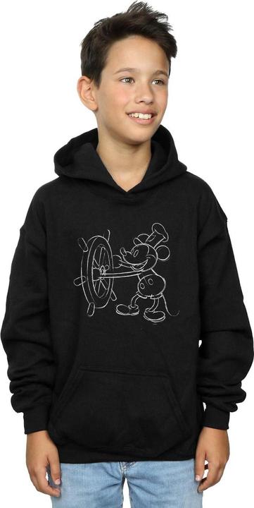 Image du produit Disney - Sweat à capuche MICKEY MOUSE STEAMBOAT SKETCH - Garçon (152, 158)