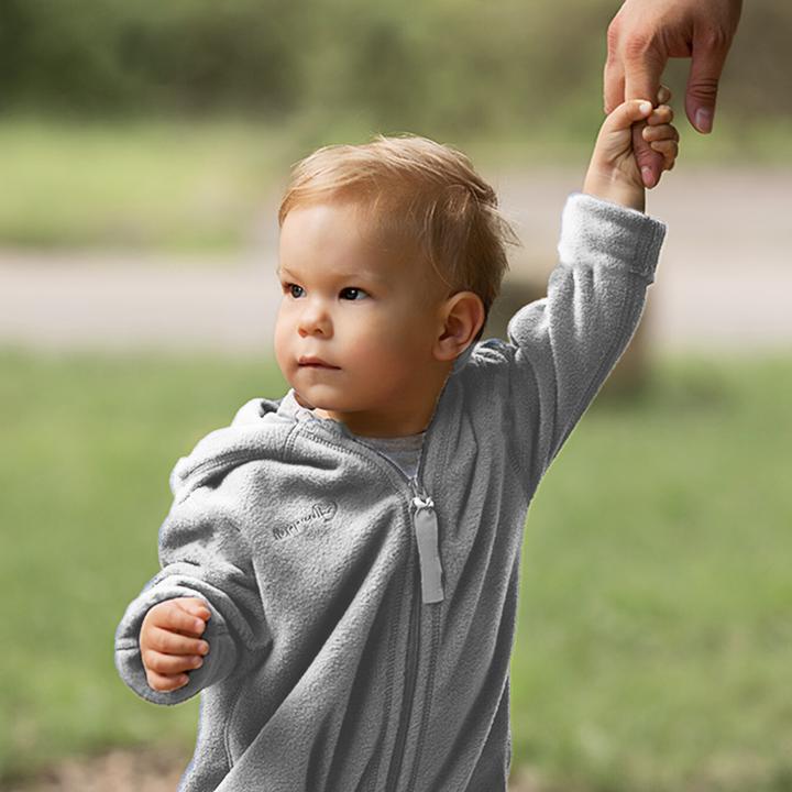 Actual product image Hoppediz Baby jumpsuit with turn-up cuffs (68, 70, 72, 74)