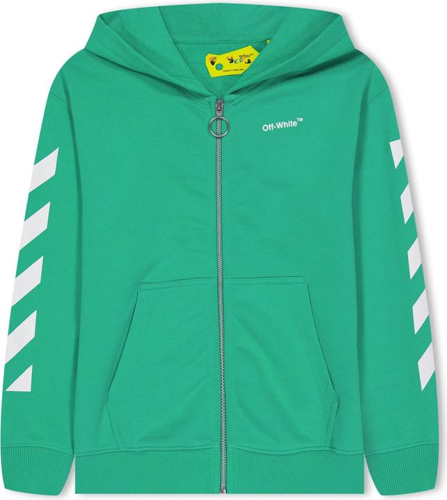 Produktbild Off Helvetica Hoodie mit durchgehendem Reissverschluss (128)
