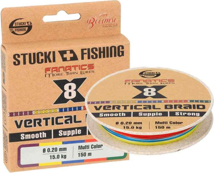 Produktbild Stucki Fishing X8 Vertical Braid Multicolor (22 kg, 0.28 mm)