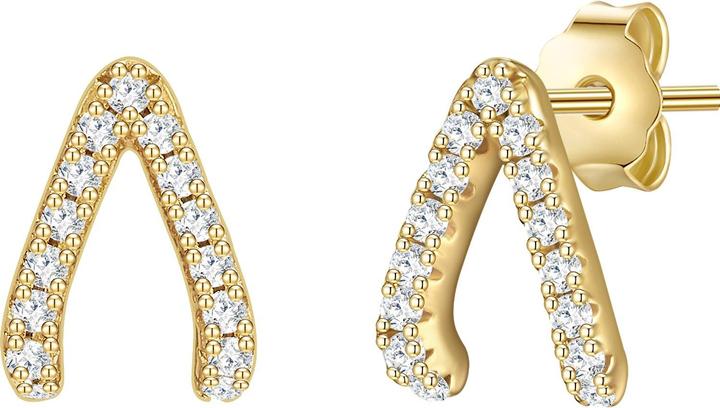 Actual product image Glanzstücke München Ladies Sterling Silver Cubic Zirconia Yellow Gold - 28427 (Sterling Silver)