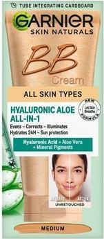 Produktbild Garnier GARNIER Hyaluronic Aloe All-In-1 BB Cream nawilżający krem BB do każdego typu skóry Śniady 50ml