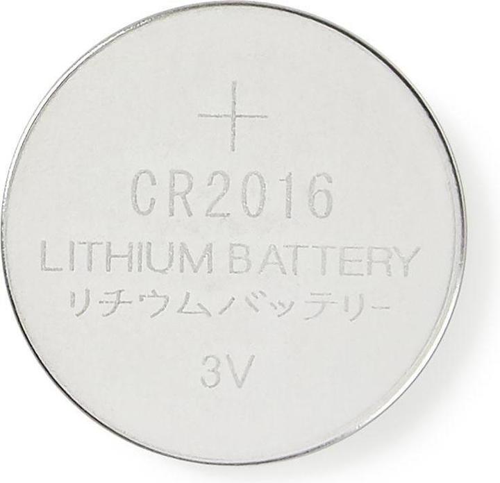 Immagine prodotto Nedis Pila a bottone al litio CR2016 | 3 V DC | 5 blister | argento (5 pz., CR2016)