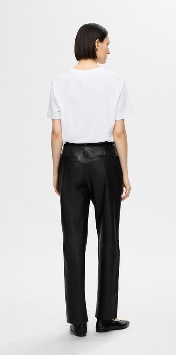 Actual product image Selected Femme Wide Fit Leather Trousers (42)