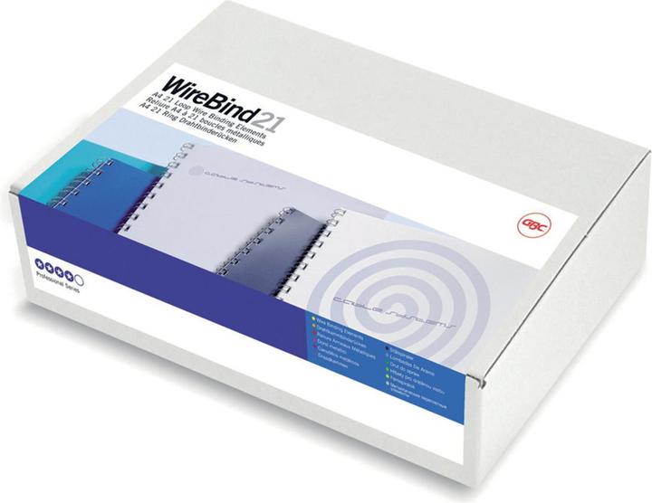 Image du produit GBC Fil de ligature, 14 mm, 21 anneaux, argenté
