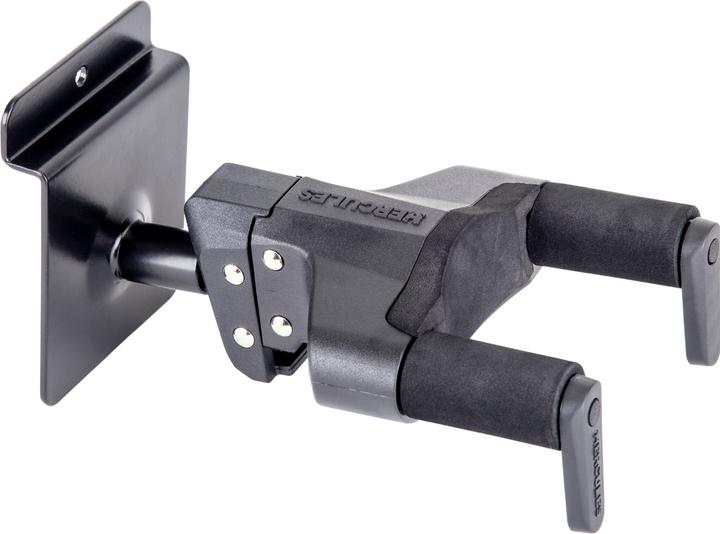Image du produit Hercules GSP39SB PLUS Support mural pour guitare pour mur profilé, court (Guitare électrique, Ukelelele, Mandoline)