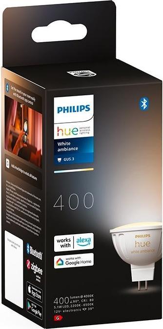 Produktbild Philips Hue White Ambiance (GU5.3, 5.10 W, 400 lm, 1 x, G)