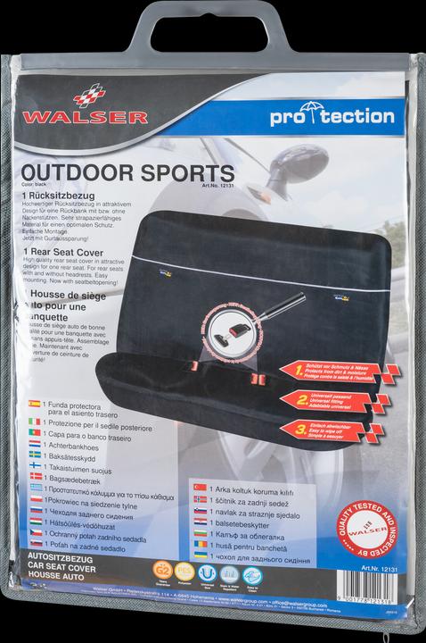 Immagine prodotto Walser Coprisedile auto Outdoor Sports per il sedile posteriore con apertura per la cintura