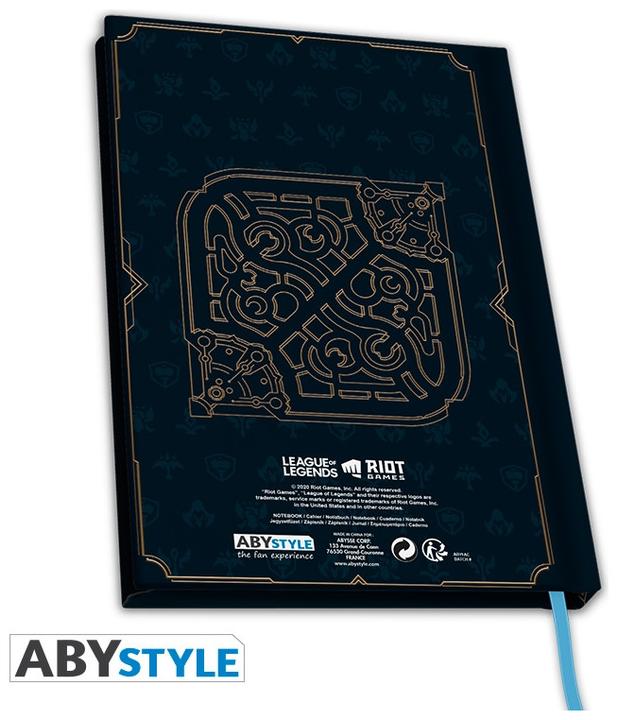 Produktbild ABYstyle LEAGUE OF LEGENDS Notizbuch - Hexteck-Logo (A5, Liniert, Harter Einband)