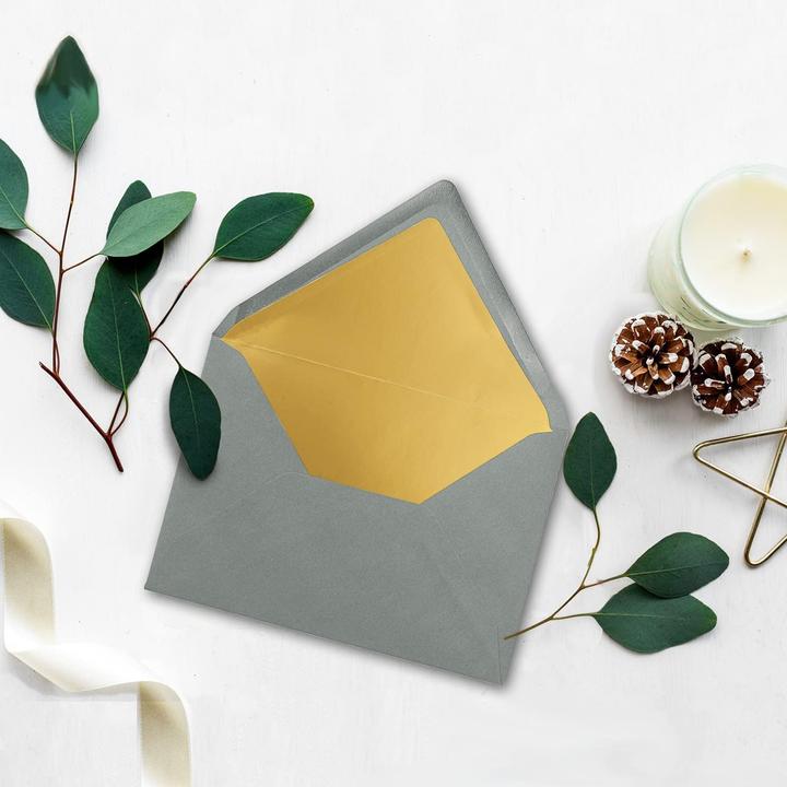 Produktbild Neuser Papier Gold-gefütterte Briefumschläge C5 (50 Stück) (C5, 50 x)