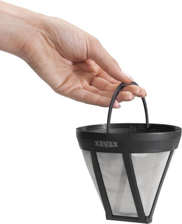 Image du produit Xavax Filtre permanent pour cafetière, Remplacement du filtre à café pour taille 4, Noir