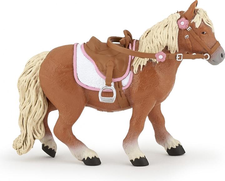 Papo Shetland pony with saddle