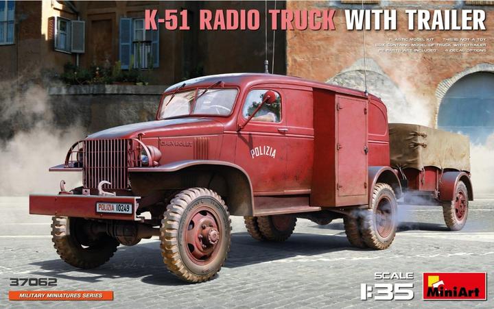 Actual product image 1:35 K-51 radio truck with trailer